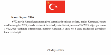 Kamu İşçilerine 2025 İlave Tediye Tarihleri Açıklandı!